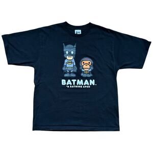 L Bape X DC Comics Baby Milo Batman Tee